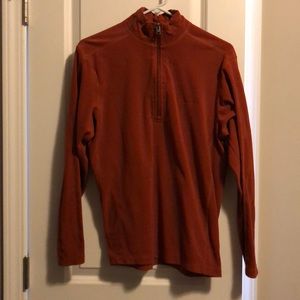 Men’s Columbia burnt orange size small half zip